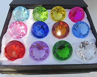 Birthstones Paperweight Glass Diamond 40mm Crystal Art