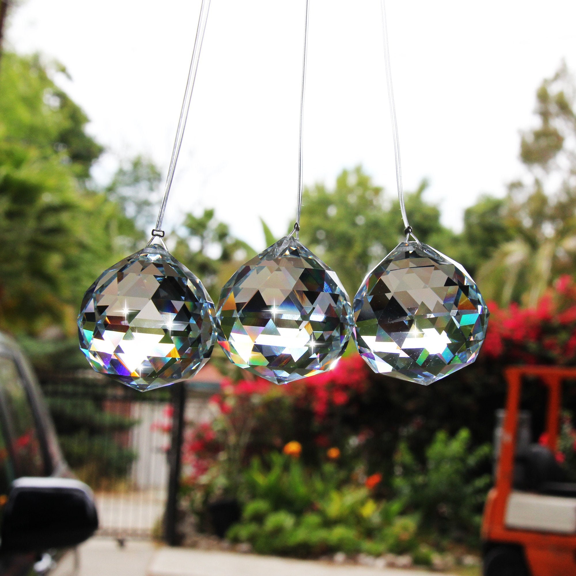4 cm crystal ball,Hanging Crystal Suncatcher,Hanging crystal,