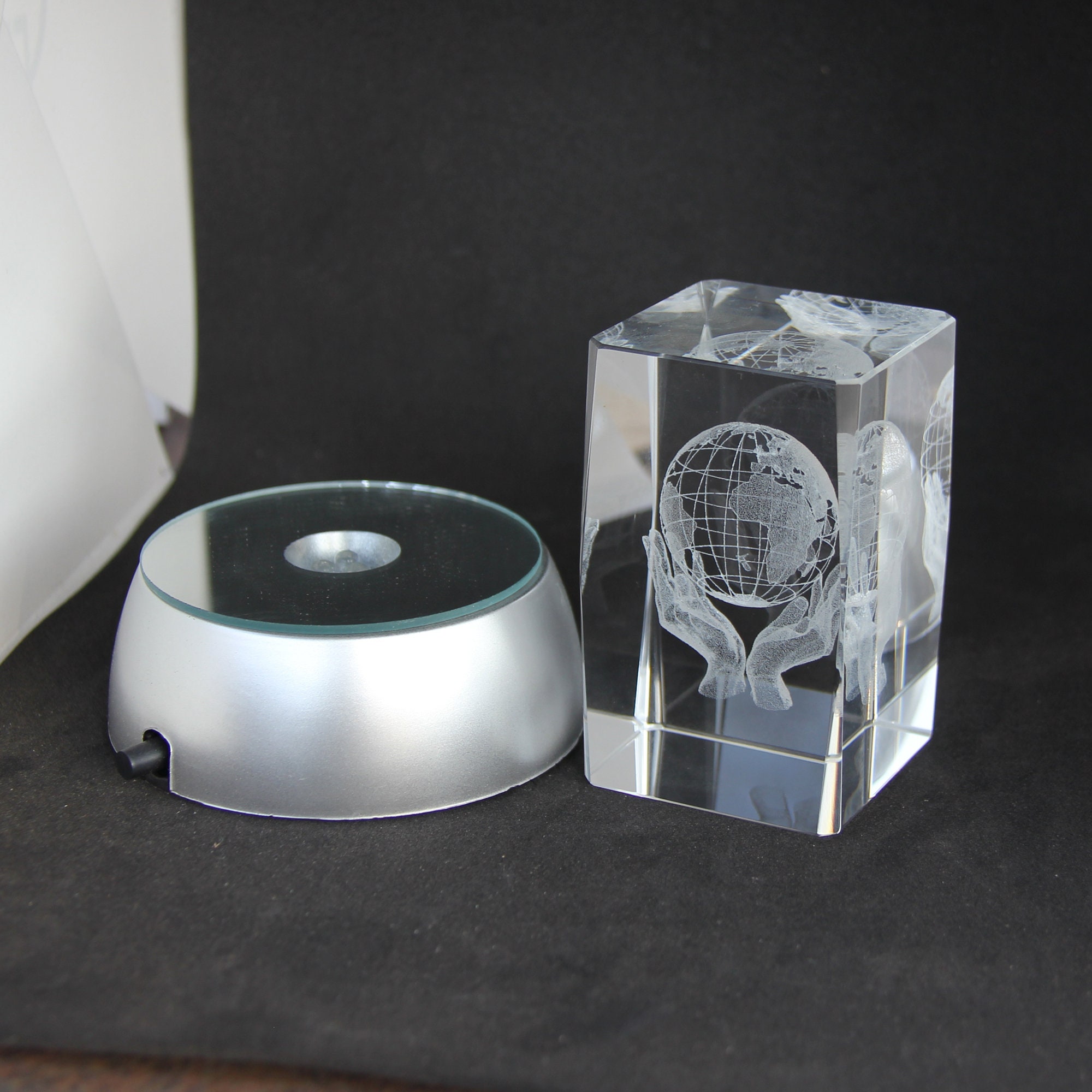 Laser Engraving Glass K9 Crystal Material 3D Laser Etched Etsy