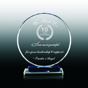 thumbnail image 2 of 6/o - Finance Personalized Trophy Award - Plaques Personalized 2 of 11