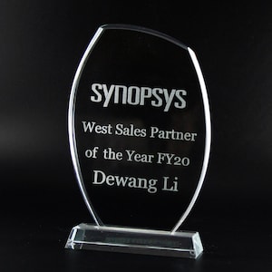 Gepersonaliseerde Award, Gegraveerde Trofee, Glas Award voor afstuderen, Erkenning, Waardering, Crystal award, Pensionering, emplyee van de maand
