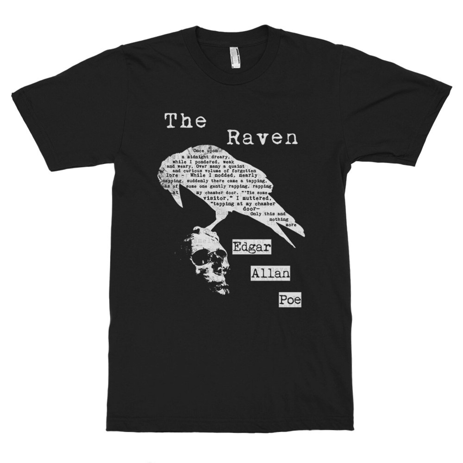The Raven Edgar Allan Poe TShirt Men's Women's All Etsy