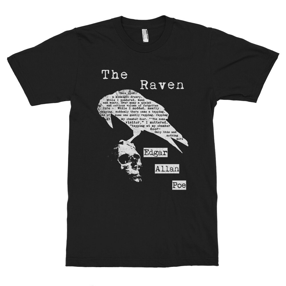 The Raven Edgar Allan Poe TShirt Men's Women's All Etsy