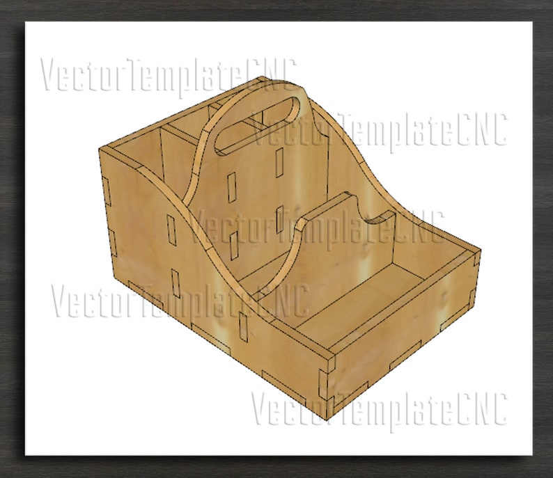 Soporte de servilleta de madera plantilla para corte por | Etsy
