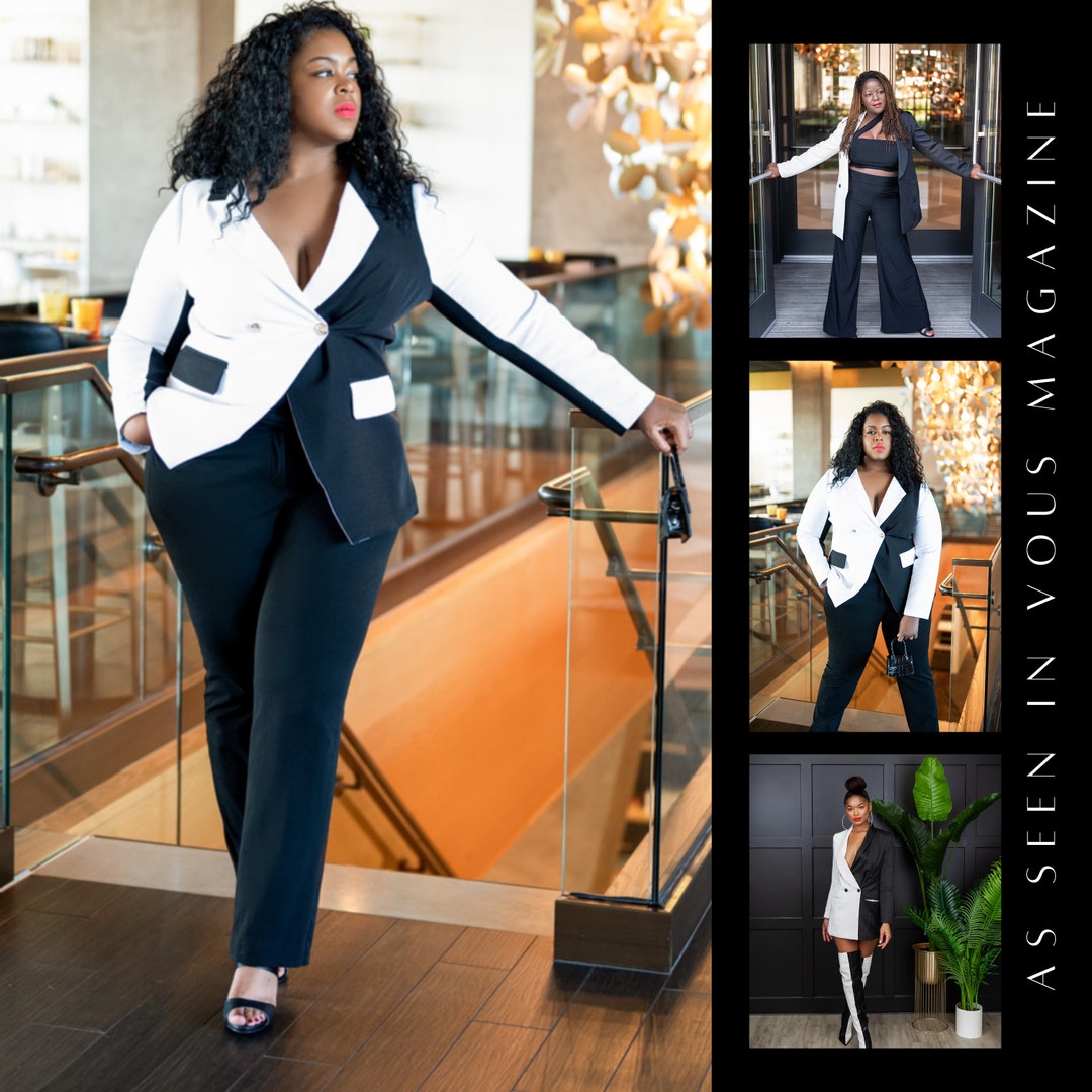 Plus Size Blazer/blazer Dress, Plus Size Business Clothes, Plus Size