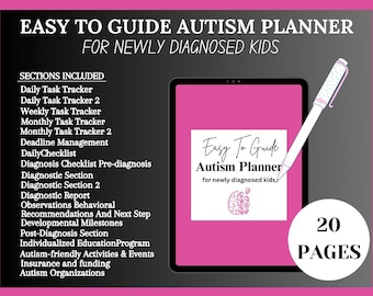 Autism Planner for Newly Diagnosed Kids (Digital Download)