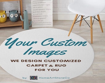 Custom Print Rug Etsy