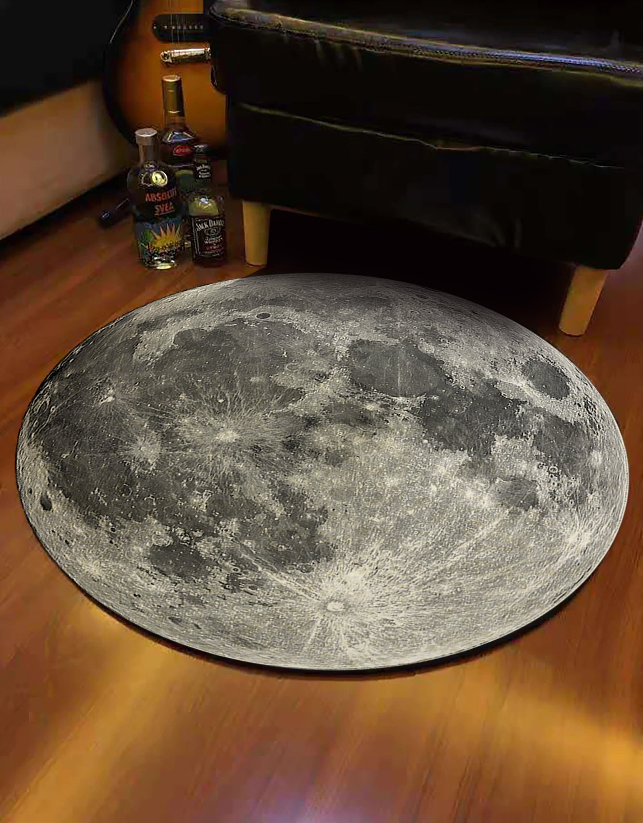 Moon Rug Full Moon Carpet 3D Round Full Moon Rug Real Etsy