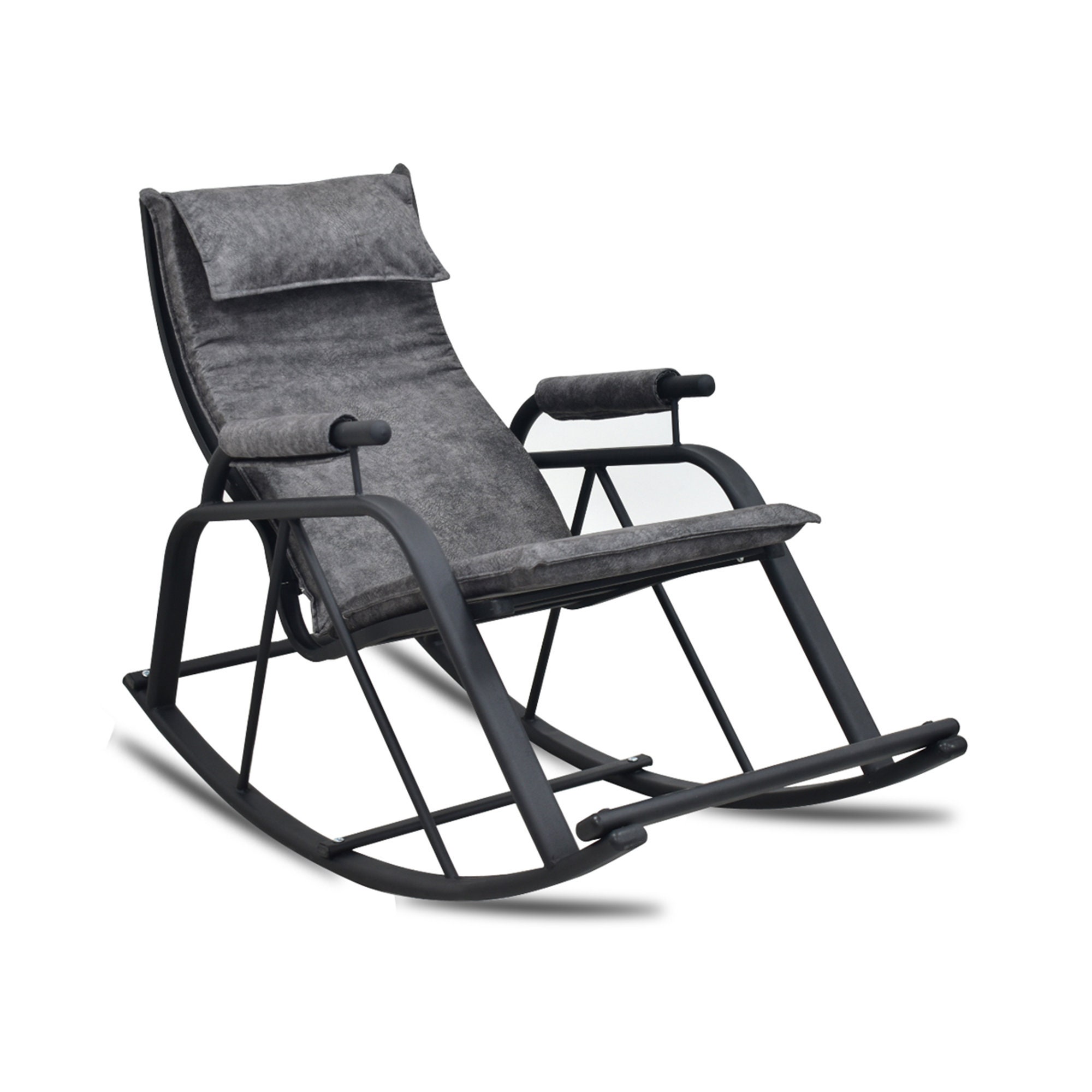 Metal Rocking Chair Fabric Upholstery Modern Rocker Chairs Etsy