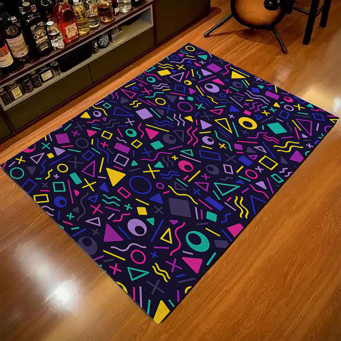 Retro Realistic 90s Arcade and Theater Style Area Rug Etsy Australia