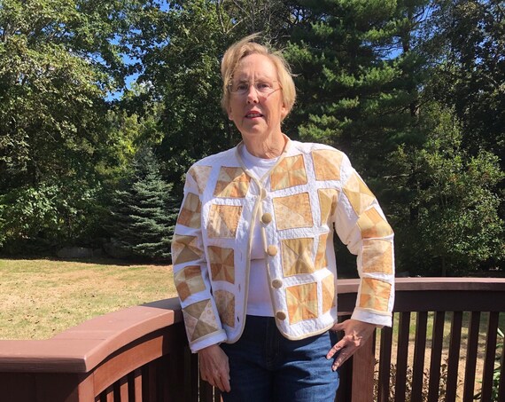 Quilted patchwork jacket