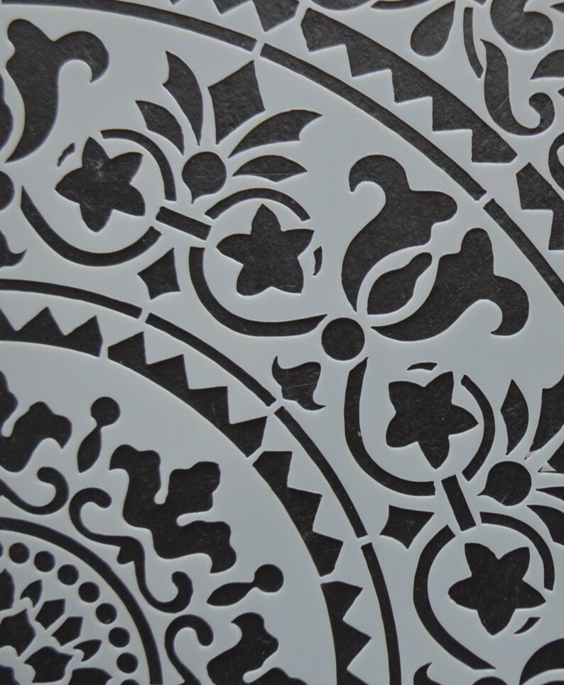 Mandala 14 section stencil Stencil for furniture layering scrap booking and signage No 1 unique wall art tiling