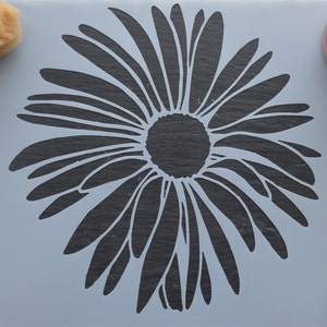 Estêncil de flores de jardim de campo médio em A4, para pintura de móveis, tecidos, azulejos, gravura, todas as artes e ofícios, clique para pintar agora