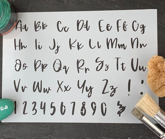 thumbnail image 2 of Alphabet Capital Letter Stencils For Glass Etching – 1 Inch High – Pick Your Letter – 10 Pack 2 of 6