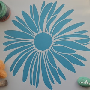 Estêncil grande de flores de jardim campestre em A3 para móveis, tecidos, azulejos, murais, todas as artes e ofícios, clique para pintar e decorar agora. nº 1