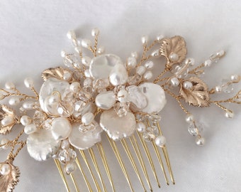 Bridal haircomb, Bridal headpiece, Bridal hair accessories, haircomb, floral, flower haircomb,