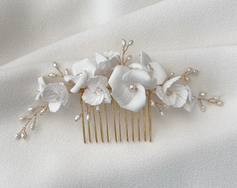 Bridal haircomb, Bridal headpiece, Bridal hair accessories, haircomb, floral, flower haircomb,