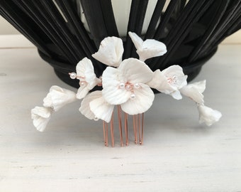 Bridal haircomb, Bridal headpiece, Bridal hair accessories, haircomb, floral, flower haircomb,