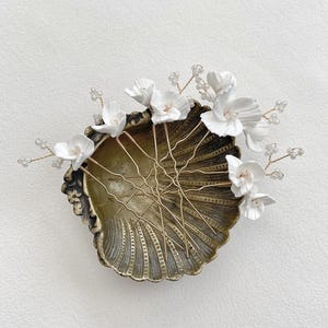 Bridal hair pins, clay flower hair pins, hair pins for wedding, bridal accessories, clay flower pins, flower hair pins, wedding hair pins