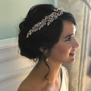 Braut Haarranke, florale Haarranke, Braut Haarschmuck, Ton Blumen Haarranke, Blumen Haarranke, Perlen Haarranke, Hochzeit Haarranke