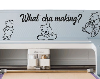 What Cha Making Svg, Cartoon Character Svg, What Cha Making Cut Files, Svg file for Cricut, Png, Svg, Vinyl Cutter, Stages of Crafting Svg
