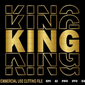 Rey SVG, Archivo de corte rey, Rey negro svg, Hombre svg, Afro svg, Hombre negro svg, Diseño de camiseta, Silueta de archivo de corte svg, Vinly,Cricut,Svg,Dxf,Png