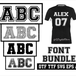 Varsity Schrift svg, College Schrift svg, Sport Schrift, Alphabet svg, Silhouette, svg Datei für Cricut, Clipart, Baseball Schrift svg, OTF, TTF, Eps,Ai