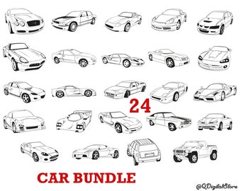 Car Svg Bundle, Vehicle Svg,Sport Car Svg, Muscle Car Svg, Vintage Car Svg, Clipart, Stencil Cut file, Silhouette, Cricut, Vinyl,Svg,Png,Eps