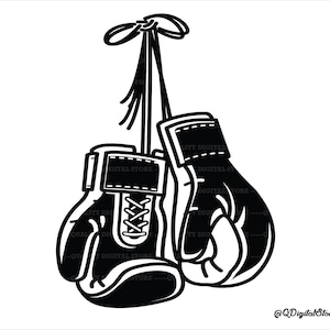 Guantes de boxeo SVG, JPEG, PNG, Archivos de corte Cricut, Deportes, Deportes, Boxeo, Descarga instantánea