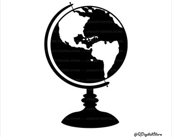 World Globe Svg, World Map Svg File for Cricut, World Globe