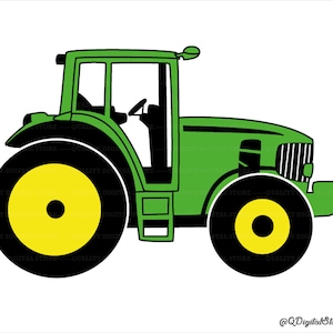 Trekker Svg - landbouwtractor Svg-groene trekker gesneden bestand - trekker Clipart - afdrukbare - trekker silhouet - Png-Eps-SVg-Jpg-Ai