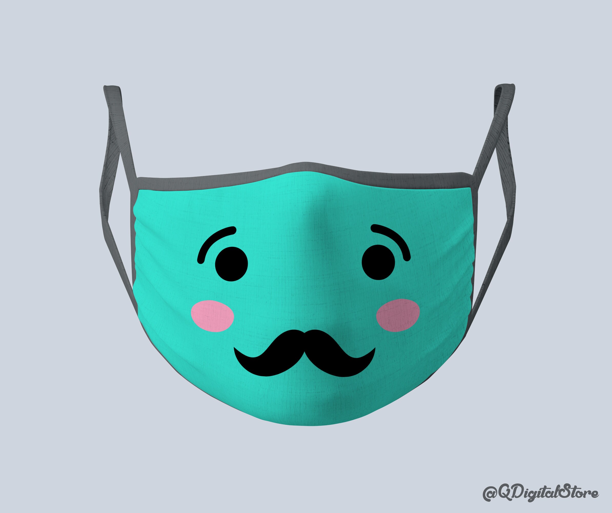 Cute Face Mask Svg Bundle Funny Face Mask Design Cut File Etsy