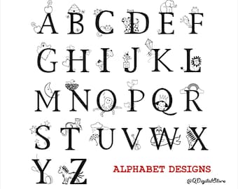 Funny Alphabet Svg, Animal Alphabet Svg, Learn Alphabet Svg, Funny Alphabet Svg, Cricut, Clipart, Instant Download, Svg,Png,Eps,Ai,Jpg