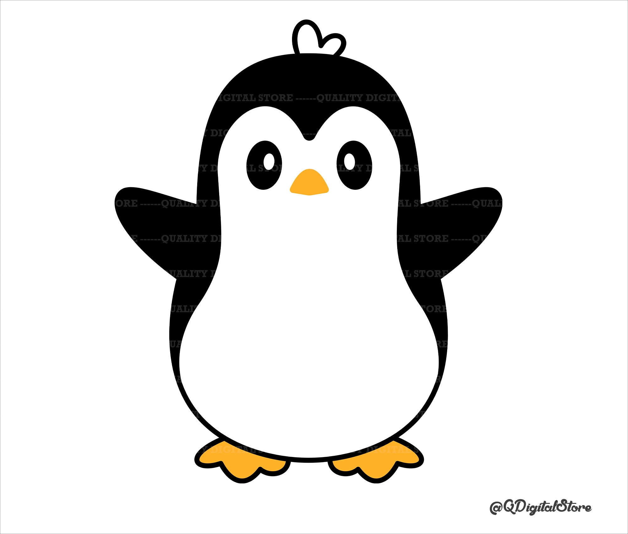 Cute Penguin Svg Layered Penguin Cut File Penguin Clipart - Etsy
