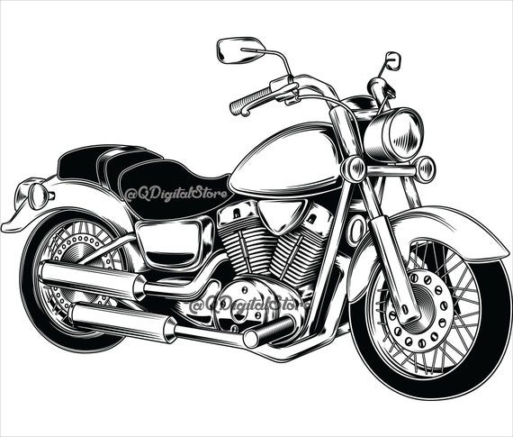 Download Motorcycle Svg Motorcycle Digital File Motor Bike Svg Etsy