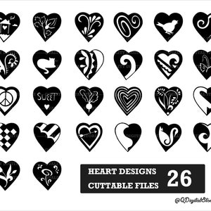 Hearts Svg Bundle, Heart Cut Files, Cute Heart, Valentine Day Svg, Floral Heart Svg, Cricut, Silhouette, Instant Download,Png,Svg,Ai,Jpg,Eps
