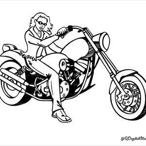Biker Girl Svg, Biker Girl Png, Girl Rider Clipart, Motorcycle Svg, Cricut, Clipart, Instant Download, Png,Eps,Ai,Jpg,Svg