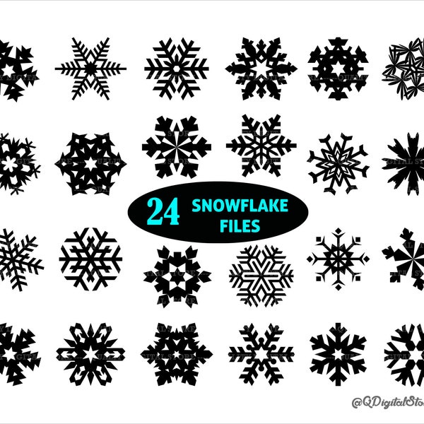 Snowflake Svg,Flake Winter Svg,Christmas Snowflake Svg,Christmas Svg, Snowflake Bundle, Silhouette Cut File, Clipart File,Cricut Cut Files