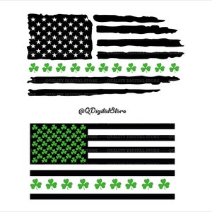 St Patricks Day Svg, USA Flag Svg, St Patricks Cut File, Shamrock svg, Clover SVG, CriCut Files , Svg, Jpg, Png, Silhouette Cameo