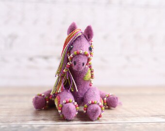 Poseable Felt Horse Soft Sculpture | Claudia