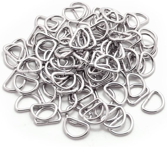 Welded D-rings 1 Inch Width Nickel D-rings 