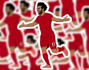 Mohamed Salah Sticker | Liverpool FC Mo Salah Vinyl Sticker | LFC Sticker