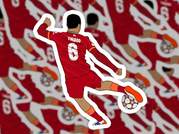 Thiago Alcantara Sticker LFC Sticker Liverpool FC Vinyl Sticker