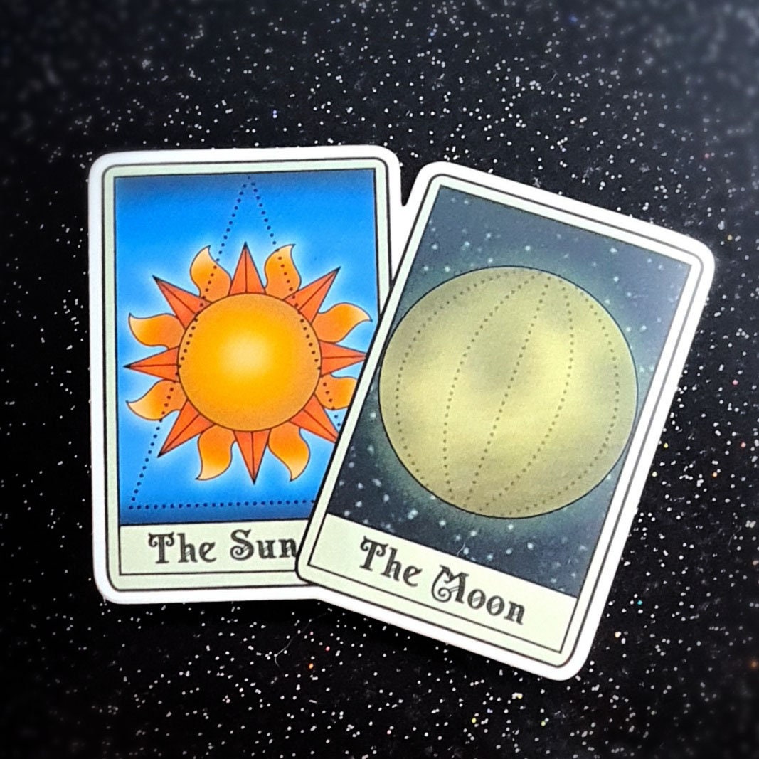 The Sun Tarot Card Sticker for Sale by mossandmoon