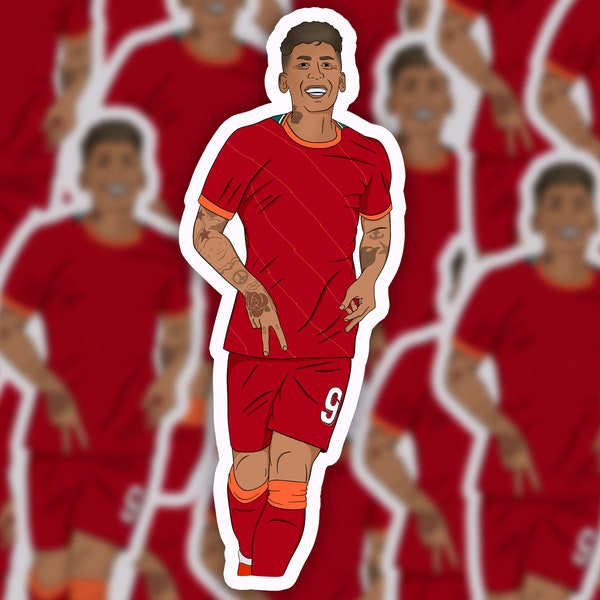 Roberto Firmino Sticker | Bobby Firmino LFC Sticker | Liverpool FC Vinyl Sticker