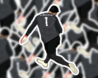 Alisson Becker Goal Sticker | Alisson LFC Vinyl Sticker | Liverpool FC Sticker