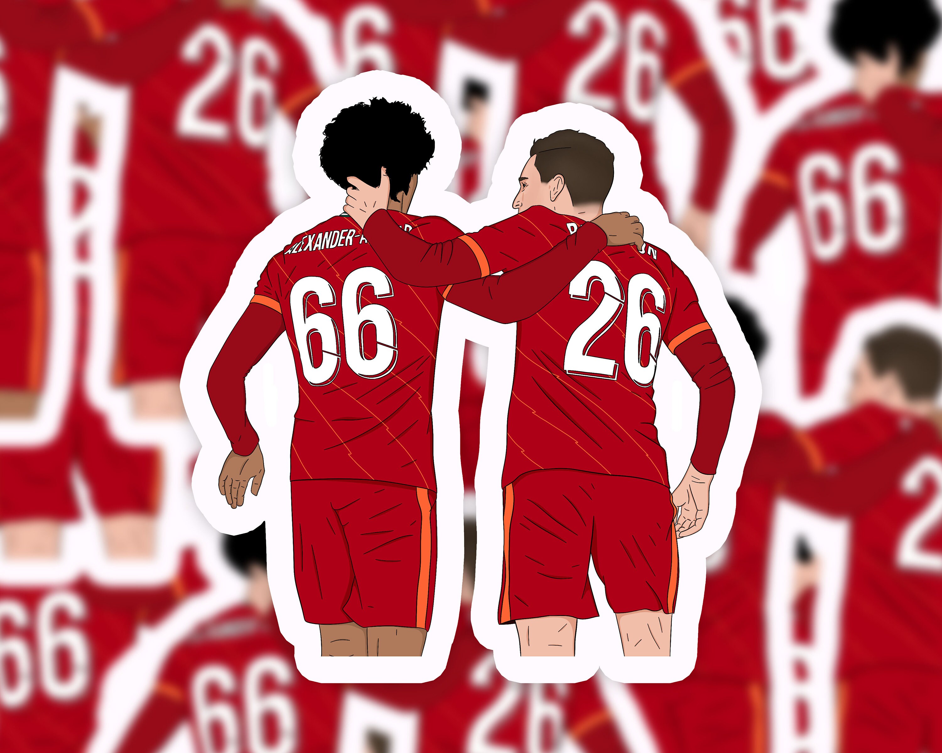 Trent Alexander-Arnold & Andrew Robertson Sticker | LFC TAA Robbo Vinyl Sticker | Liverpool FC Sticker