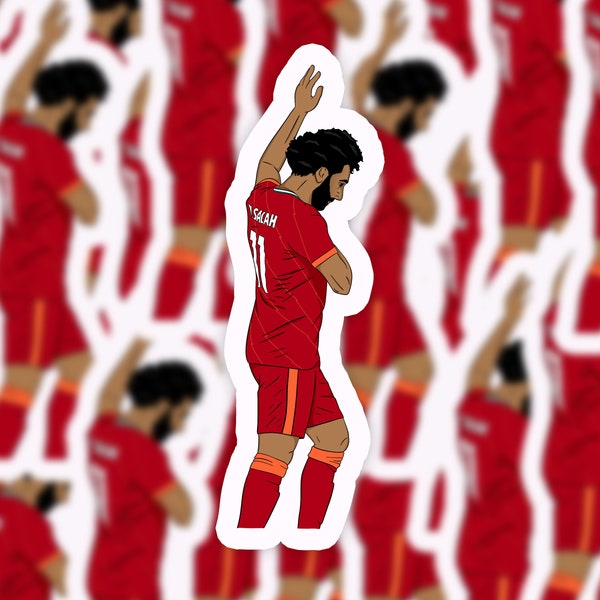 Mohamed Salah Sticker | Mo Salah LFC Vinyl Sticker | Liverpool FC Sticker