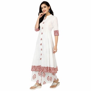 cotton frock with palazzo