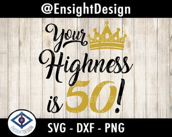 50th Birthday svg | 50 and Fabulous svg | Birthday svg | clipart/png/dxf/pdf